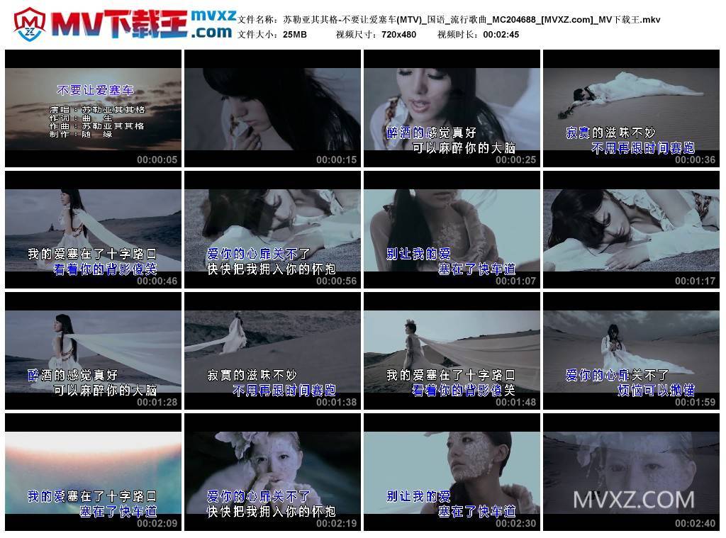 苏勒亚其其格-不要让爱塞车(MTV)_国语_流行歌曲_MC204688